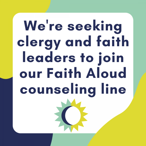 Call for Clergy Counselors