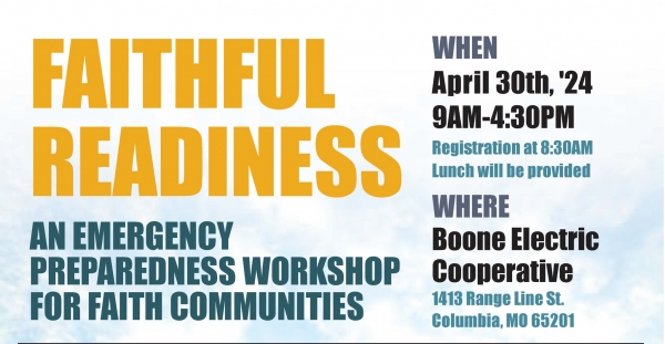 Faithful Readiness Workshop: Preparing for Emergencies